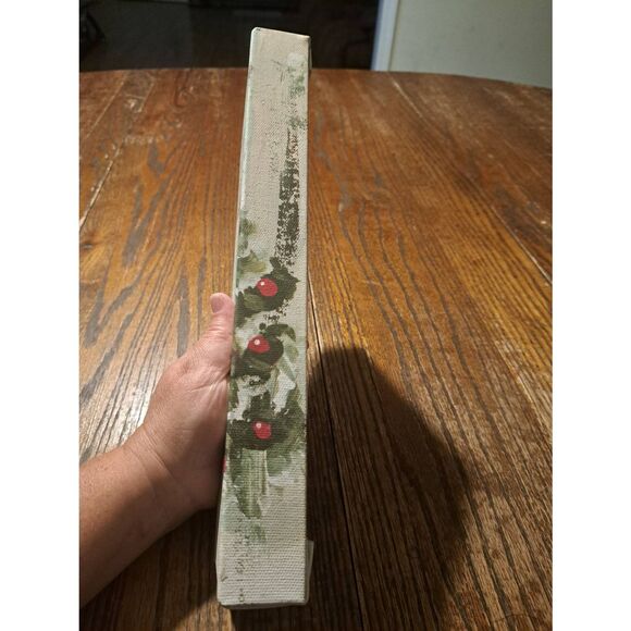 Glory Haus Joy to the World Canvas Wall Hanging Rustic Farmhouse Christmas Decor - Picture 2 of 6